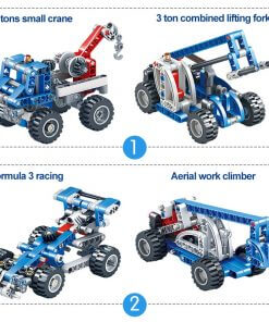 566pcs Construction Vehicle Dump Truck Building Model Toys for Boys 8