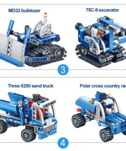 566pcs Construction Vehicle Dump Truck Building Model Toys for Boys 10