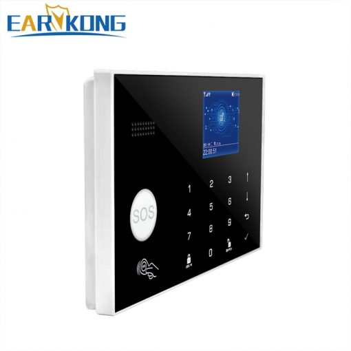 Wifi GSM 433 MHz Wireless Alarm System & Wired Detector Burglar Alarms RFID Card TFT LCD Touch Keyboard 2